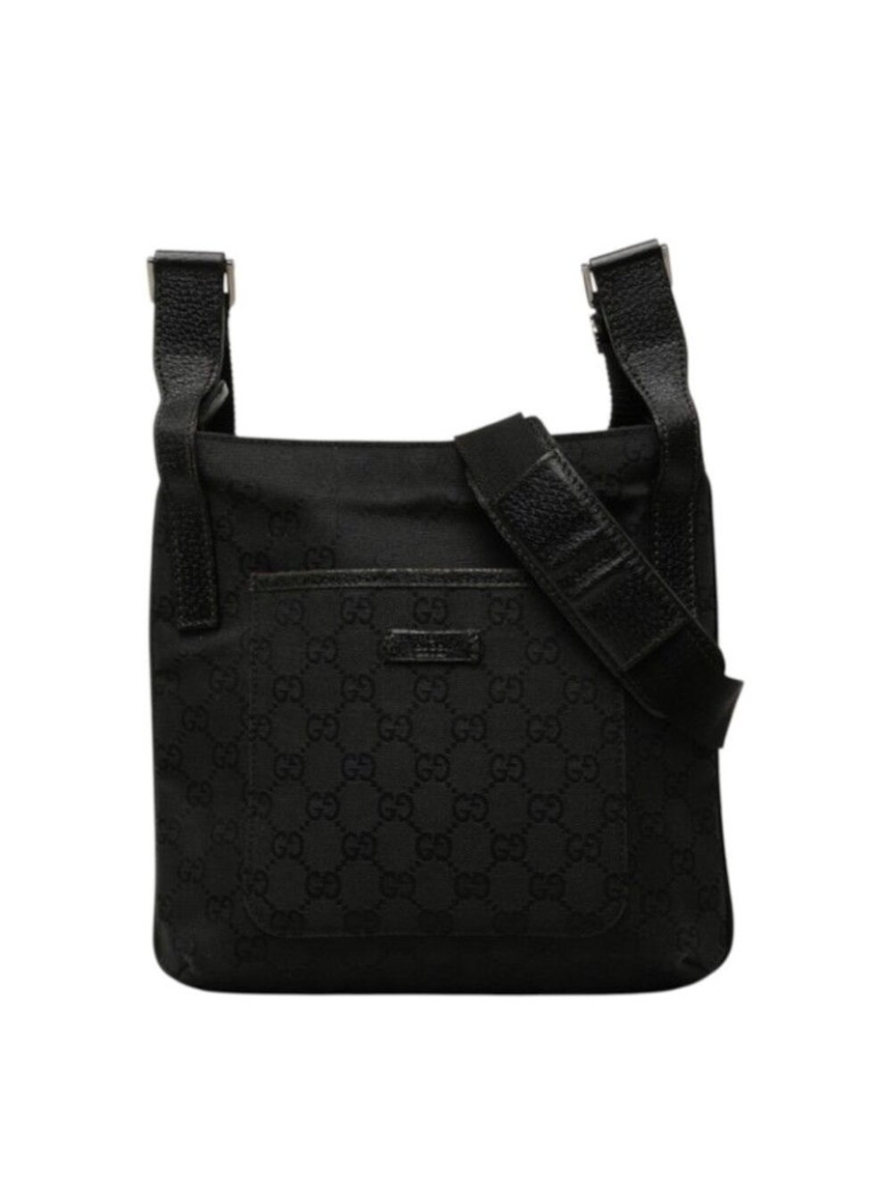 Gucci GG Canvas Crossbody Shoulder Bag Black